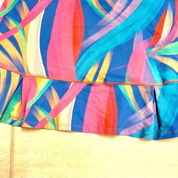 DONA JO Abstract Art Rainbow Stretch Skirt Tennis Golf Sport Pickleballs XL - Picture 7 of 9